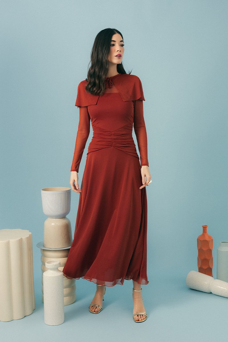 Vestido Terracota